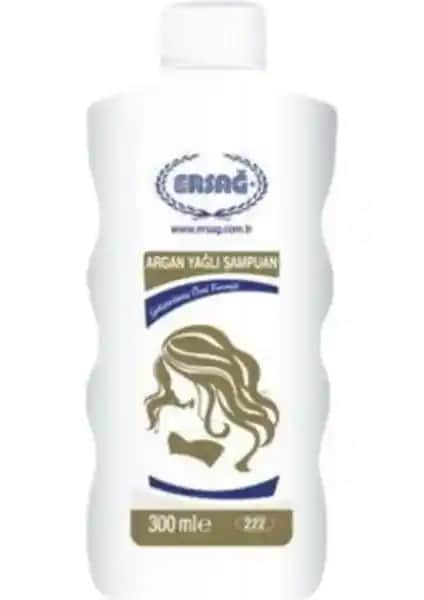 Ersağ Argan Yağlı Şampuan 300ml Doğal İçeriklerle Saç Bakımında Güç ve Parlaklık