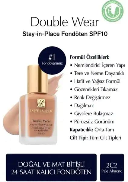 Estée Lauder Double Wear Fondöten: Uzun Süre Kalıcı ve Suya Dayanıklı Makyaj Çözümü