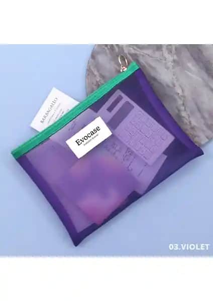 Evocase Makyaj Çantası Mavi Set: Şık ve İşlevsel Günlük ve Seyahat Kullanımı İçin