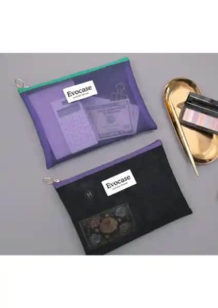 Evocase Siyah Makyaj Çantası Günlük ve Seyahat Kullanımı İçin Pratik Çözüm