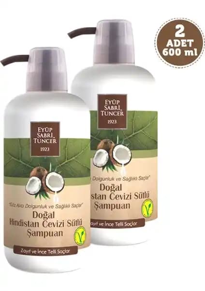 Eyüp Sabri Tuncer Doğal Hindistan Cevizi Sütlü Şampuan Saç Hacmi ve Doğallık Sunar