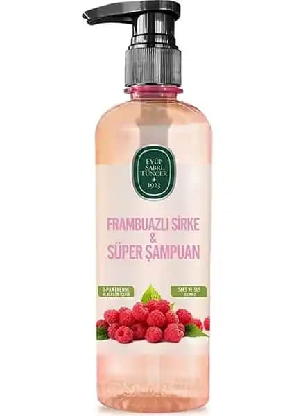 Eyüp Sabri Tuncer Frambuazlı Sirke Şampuanı: Doğal ve Besleyici Saç Bakım Ürünü