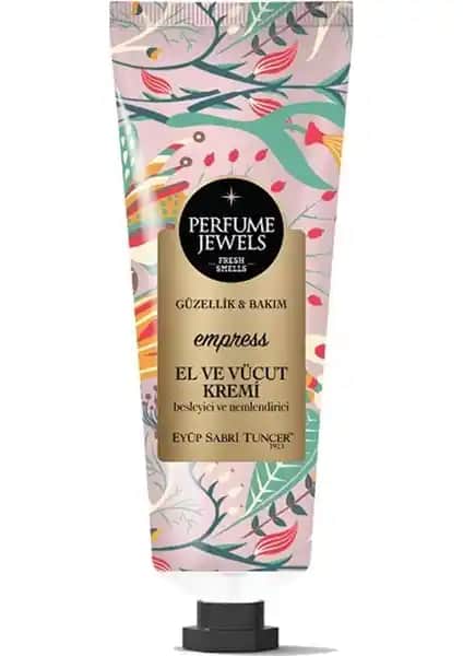 Eyüp Sabri Tuncer Perfume Jewels Empress El Kremi doğal içeriklerle etkili bakım sunar