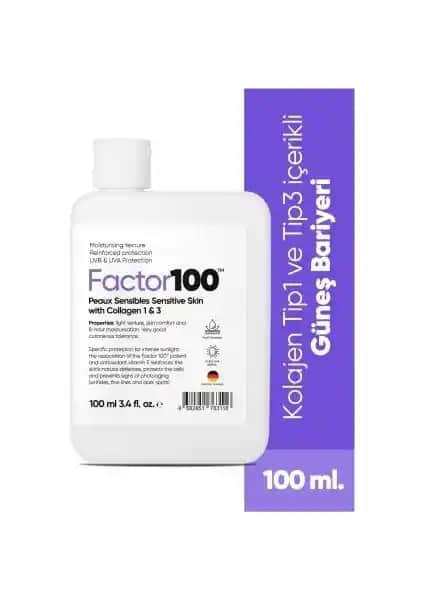 Factor 100 Ultra Nemlendirici Leke Karşıtı SPF50 Güneş Koruyucu Krem 100ML