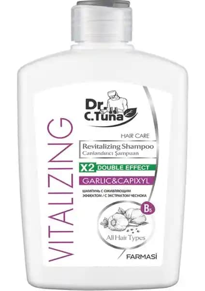 Farmasi Dr. C. Tuna Vitalizing Sarımsaklı Şampuan Saç Dökülmesine Karşı Güçlendirici ve Doğal Bakım Ürünü