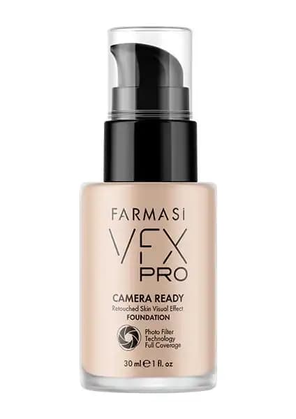 Farmasi Vfx Pro Kamera Hazır Fondöten Porcelain 02: Yüksek Kapatıcılık ve Doğal Mat Görünüm