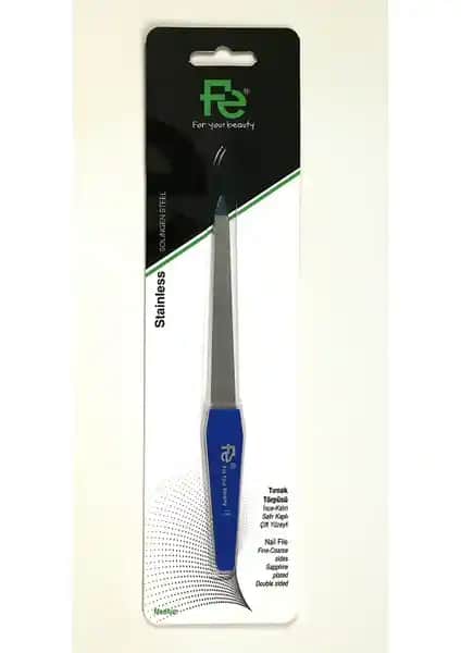 Fe Tırnak Törpüsü Orta Boy Mavi: Şık ve Dayanıklı Tırnak Bakım Aksesuarı