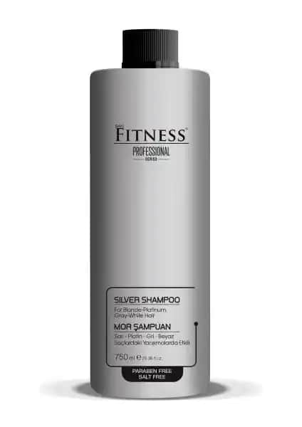 Fitness Profesyonel Gümüş Mor Şampuan Sarı ve Gri Saçlar İçin Renk Koruyucu ve Canlandırıcı Ürün