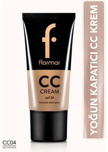 Flormar Belirgin İzlere Özel Yoğun Kapatıcı ve Renk Dengeleyici Anti-Fatique CC Krem (Ten Rengi)