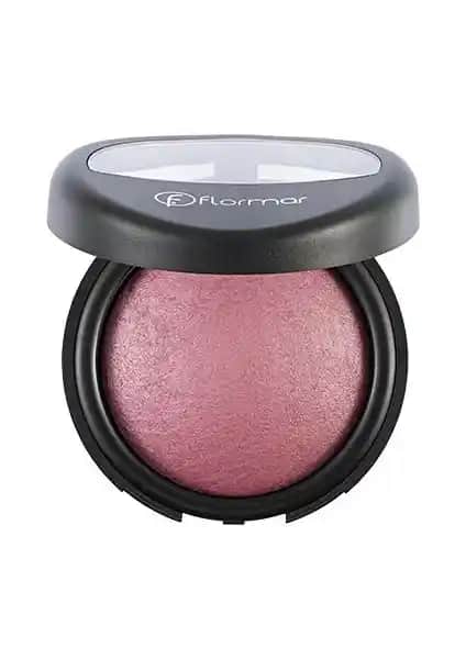 Flormar E Vitamini İçeren Yoğun Pigmentli Işıltılı Pembe Allık Baked Blush-On 040