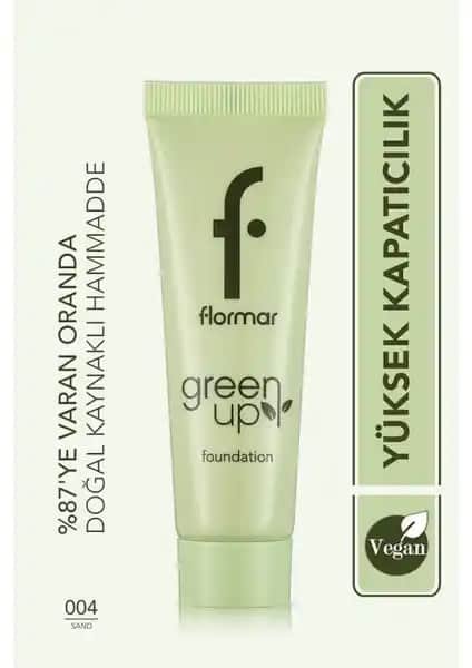 Flormar Green Up Vegan Fondöten: Doğal Görünüm Sağlayan Vegan ve Cruelty-Free Formül