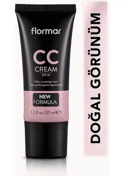 Flormar Koyu Lekeli Ciltler İçin Renk Dengeleyici Anti-Dark Circles CC Kremi (CC03 Pembe Bazlı Ten Rengi)