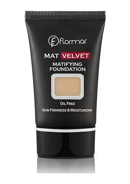 Flormar Mat Velvet Matlaştırıcı Fondöten V208: Yağlı ve Karma Ciltler İçin Uzun Süreli Mat Makaj