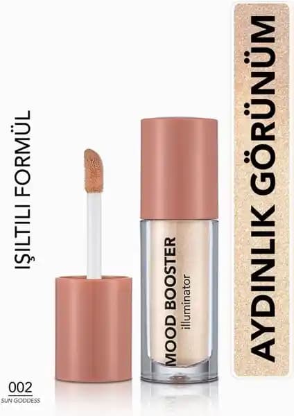 Flormar Mood Booster Likit Aydınlatıcı 002 Sun Goddess Doğal Işıltı ve Hafif Yapı Özelliğiyle