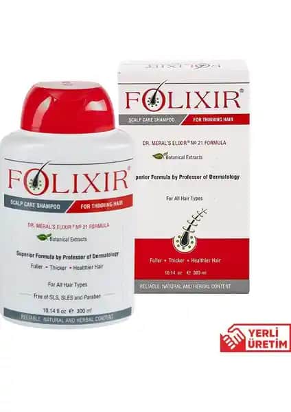 Folixir Saç Şampuanı Doğal İçeriklerle Saç Dökülmesine Karşı Güçlendirici Çözüm