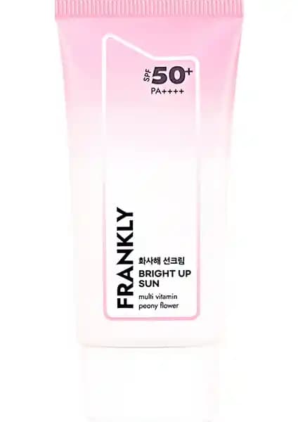 Frankly Bright Up Güneş Kremi SPF50+ PA++++: Cilt Tonunu Eşitleyen ve Koruyan Güneş Koruyucu