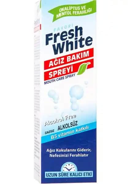 Fresh White Ağız Kokusu Giderici ve Önleyici Sprey: Ferahlatıcı ve Güvenilir Ağız Bakım Ürünü
