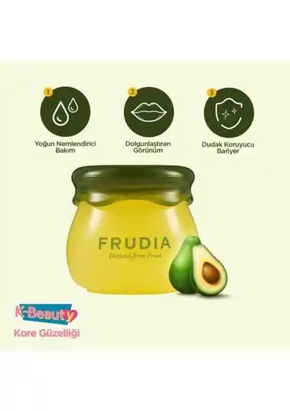 Frudia Avocado Cica Nemlendirici Dudak Balmı: Doğal İçeriklerle Uzun Süreli Nemlendirme ve Dolgunlaştırıcı Etki