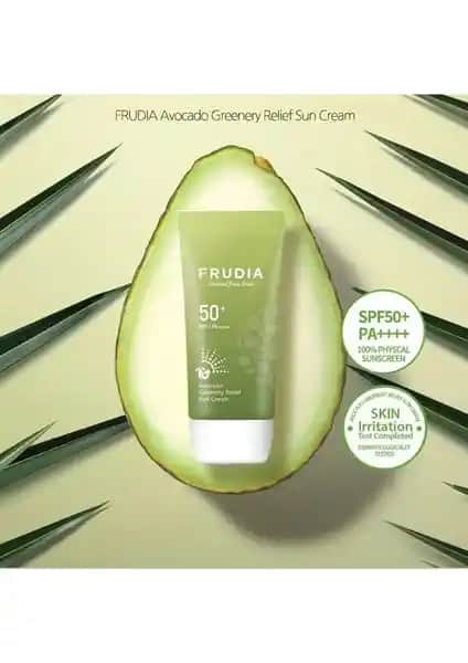 Frudia Avocado Greenery Relief Güneş Kremi SPF50: Doğal ve Yüksek Koruma Sağlayan Güneş Koruyucu