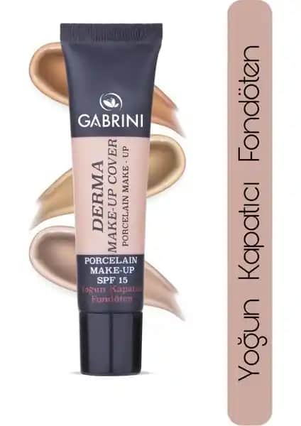 Gabrini Derma Make-Up Cover Foundation 104: Doğal Görünüm ve Uzun Süreli Kalıcılık Sağlayan Fondöten