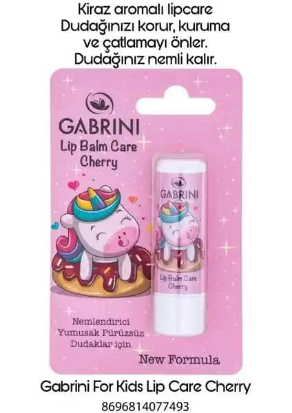 Gabrini Gabrını Lip Balm Dudak Kremi Cherry Doğal ve Nemlendirici Dudak Bakım Ürünü