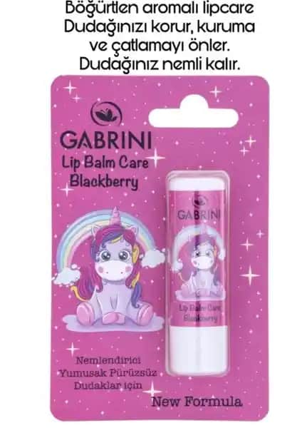 Gabrini Lip Balm Blackberry: Günlük Dudak Bakımı ve Nemlendirme Kremi