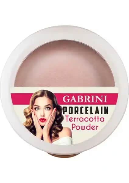Gabrini Porcelain Terracotta Powder 03: Uzun Ömürlü Doğal Parlaklık ve Kapatıcılık Sağlayan Makyaj Tozu