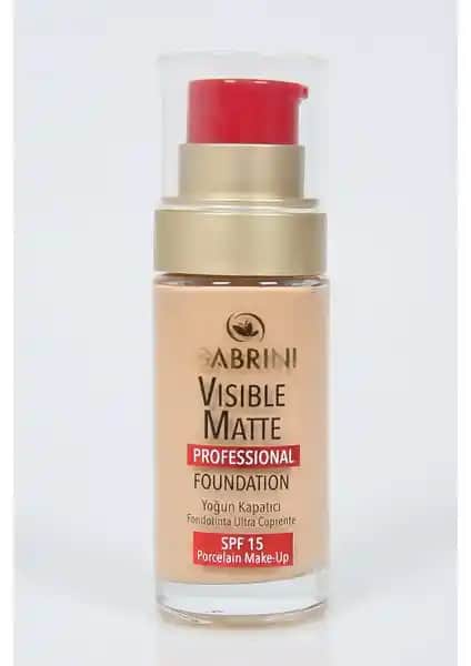 Gabrini Visible Matte Fondöten: Yüksek Kapatıcılık ve Mat Bitiş ile Doğal Görünüm