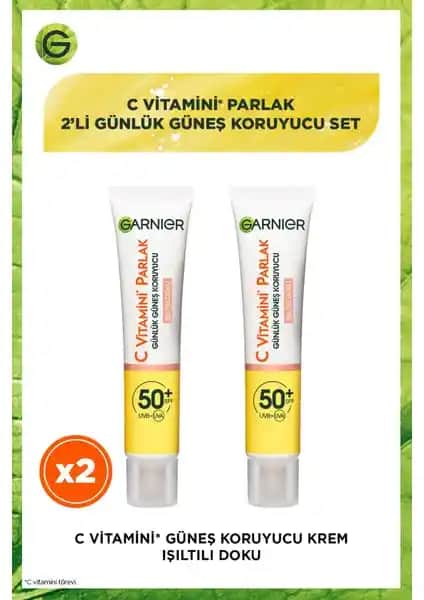 Garnier 2'li C Vitamini Parlak Günlük Güneş Koruyucu Fluid Yüz Kremi İncelemesi