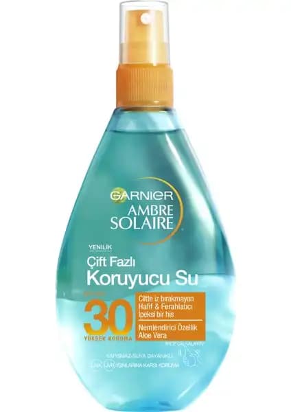 Garnier Ambre Solaire Çift Fazlı Koruyucu Su GKF30: Yüksek Koruma ve Rahat Kullanım