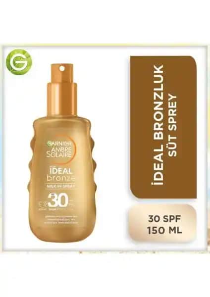 Garnier Ambre Solaire İdeal Bronzluk Güneş Koruyucu Sprey SPF30 - Yüksek Koruma ve Kolay Kullanım