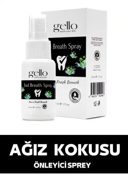 Gello Ağız Kokusu Önleyici Sprey: Uzun Süre Ferah Nefes ve Ağız Sağlığı Sağlar