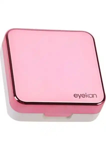 Giden Yolcu Aynalı Kontakt Lens Kutusu Pembe Şıklık ve Fonksiyonellik Sunar
