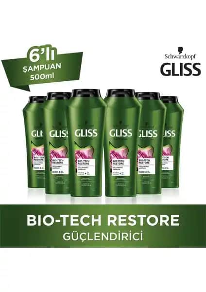 Gliss Bio-Tech Şampuan Paketi Saç Güçlendirme ve Yenileme İçin Profesyonel Çözüm