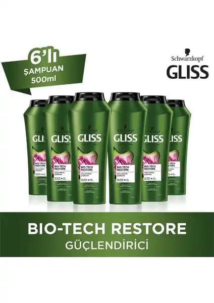 Gliss Bio-Tech Şampuan Paketi Saç Güçlendirme ve Yenileme İçin Profesyonel Çözüm