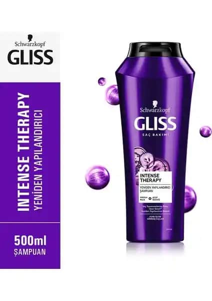 Gliss Intense Therapy Yeniden Yapılanırıcı Şampuan Saçları Güçlendiren ve Parlaklık Kazandıran Formül