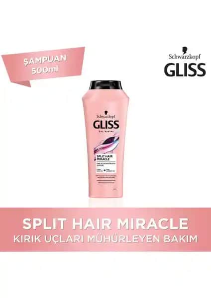 Gliss Split Hair Miracle Şampuanı: Kırık Uçları Onaran ve Saçları Güçlendiren Formül