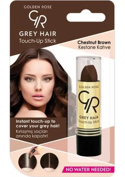 Golden Rose Kestane Kahverengi Saç Beyazlarını Hızlı ve Doğal Kapatan Touch-Up Stick