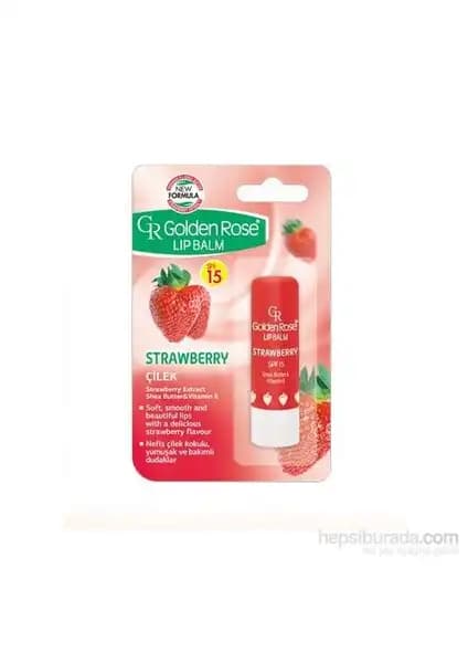 Golden Rose Lip Balm No: 04 Strawberry ile Dudaklarınızda Doğal Parlaklık ve Koruma Sağlayın