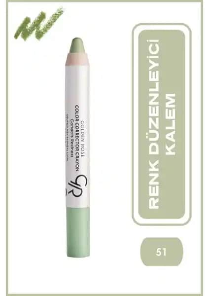 Golden Rose Yeşil Renk Düzenleyici Kalem 51 ile Kusursuz Cilt Tonları Sağlayın