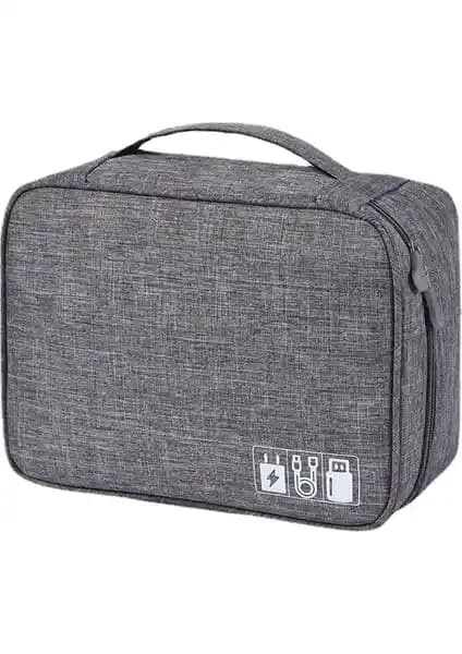 Grand Bazaarr Çok Fonksiyonlu Veri Kablosu Saklama Çantası Günlük ve Seyahat Kullanımı İçin