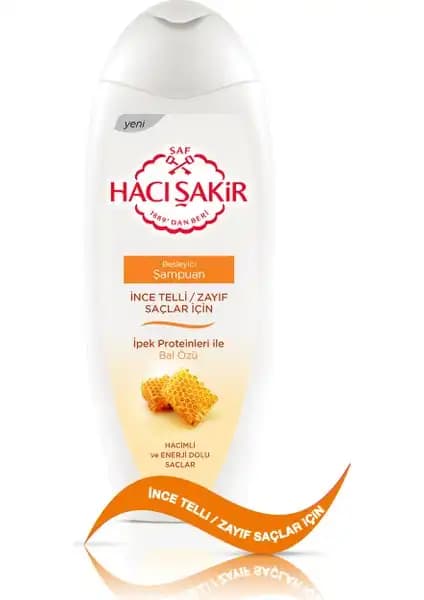 Hacı Şakir Sampuan Bal Şampuanı İnce Telli Saçlar İçin Güçlendirici ve Parlaklık Sağlayan Ürün