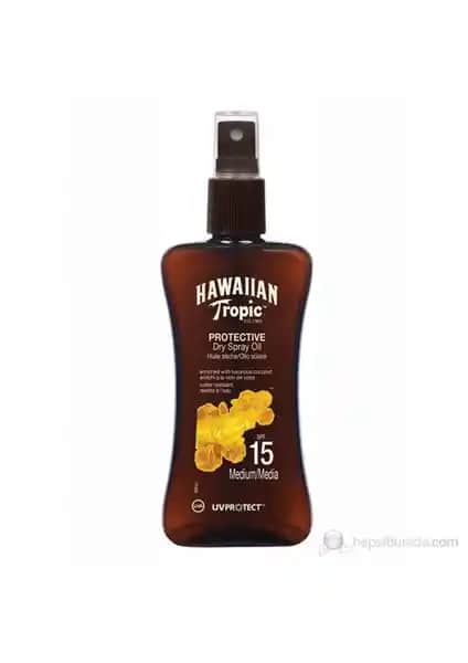 Hawaiian Tropic Yağ Spray SPF15 Güneş Koruyucu ve Bronzlaştırıcı Özellikler