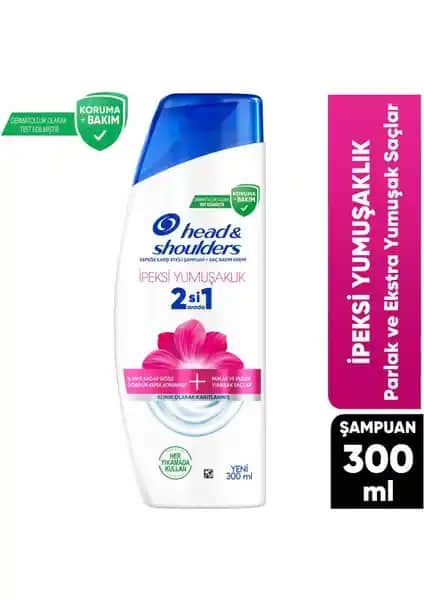 Head&Shoulders İpeksi Yumuşaklık 2'si 1 Arada Şampuan: Kepekle Mücadelede Etkili ve Yumuşak Saçlar İçin