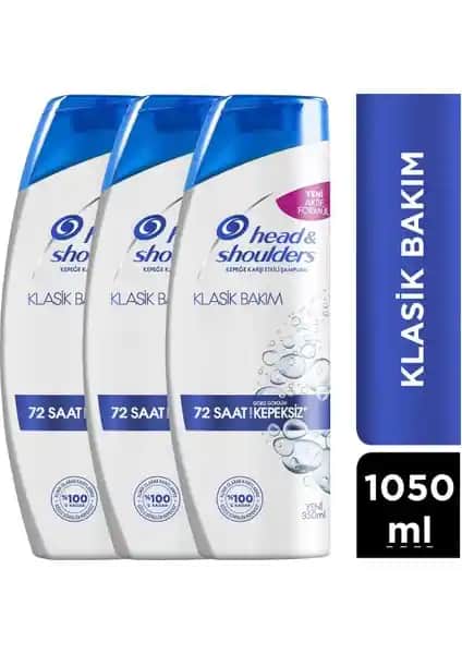 Head&Shoulders Klasik Bakım Şampuanı Erkekler İçin Saç Dökülmesine Karşı Güçlü ve Doğal Çözüm