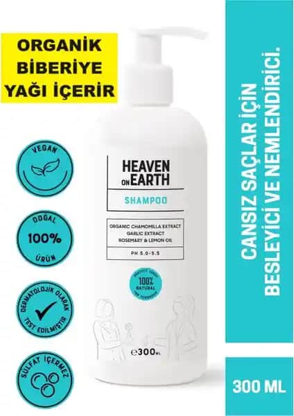 Heaven On Earth HonE Vegan Organik Doğal Saç Şampuanı Saç Dökülmesini Önleyici Çözüm