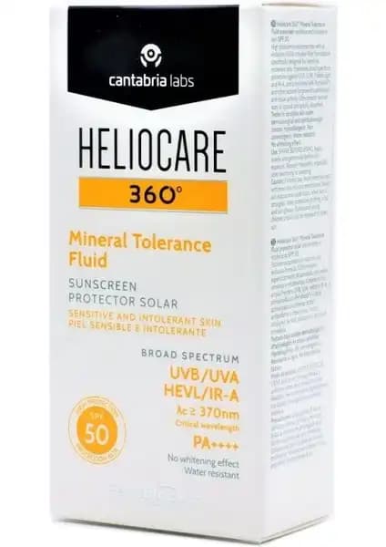 Heliocare 360 Mineral Tolerance Fluid SPF50+ Hassas Ciltler İçin Yüksek Koruma Güneş Kremi