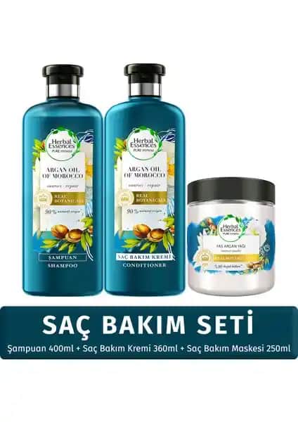 Herbal Essences Onarıcı Argan Yağlı Saç Bakım Seti: Doğal ve Etkili Saç Bakım Çözümü