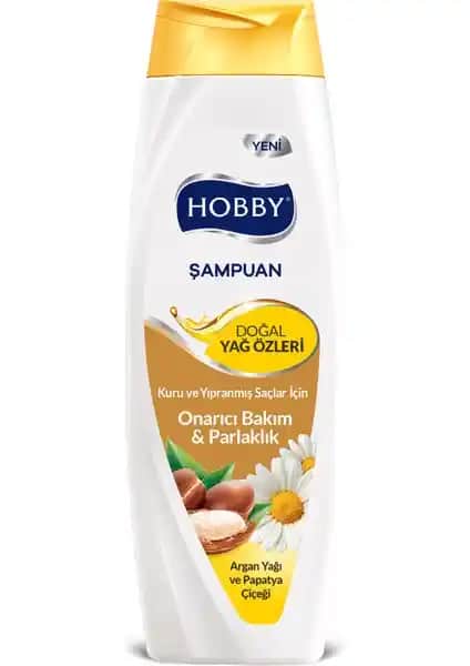 Hobby Şampuan Argan Papatya 600 Ml Saç Bakımında Güçlendiren ve Parlaklık Veren Formül