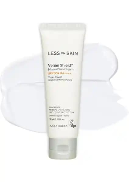 Holika HOLIKA Vegan Shield Mineral Güneş Kremi SPF 50+ PA++++ Çevre Dostu ve Hassas Ciltlere Uygun Koruma